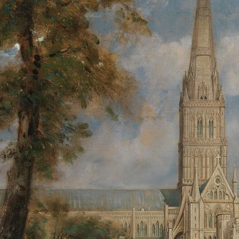 Salisbury Cathedral From The Bishop'S Grounds John Constable