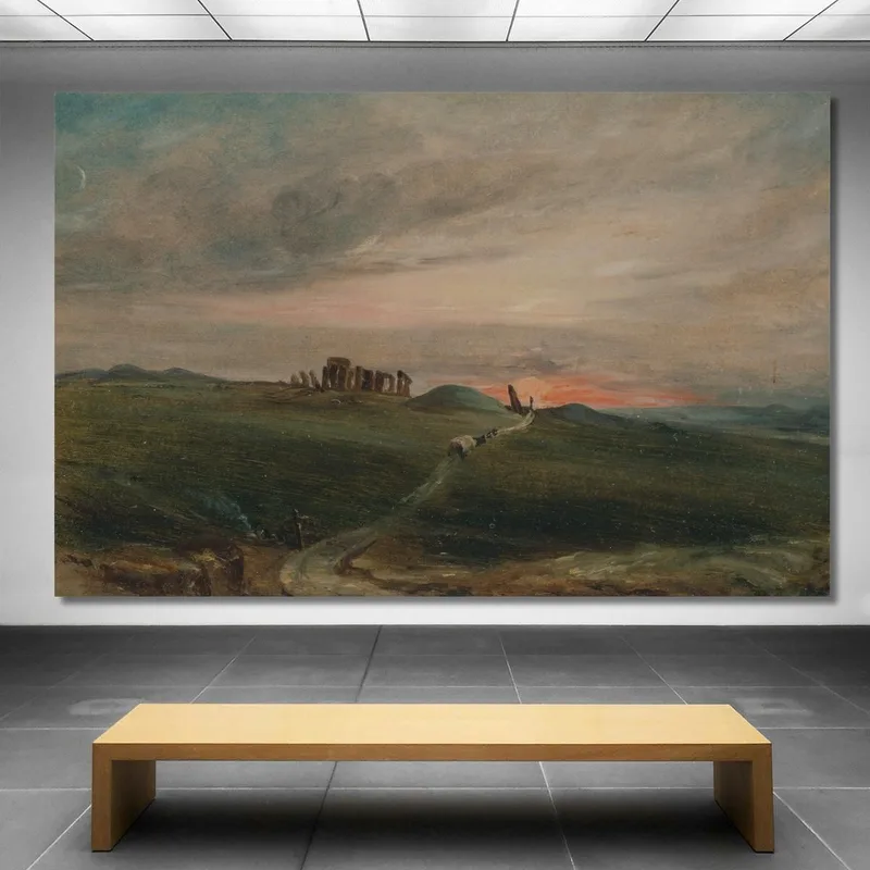 Stonehenge At Sunset John Constable