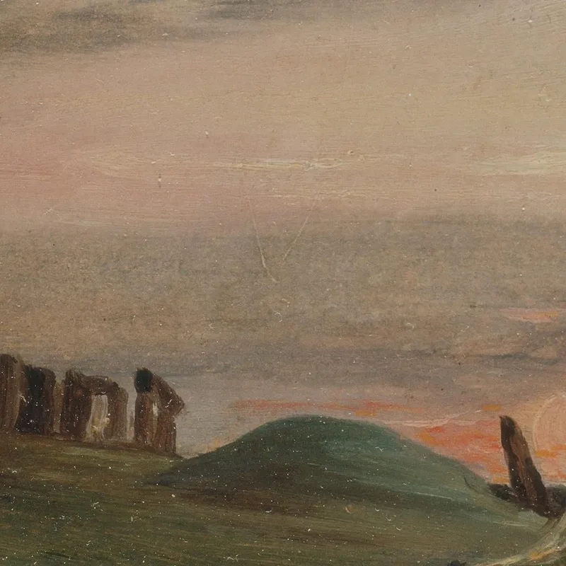 Stonehenge At Sunset John Constable
