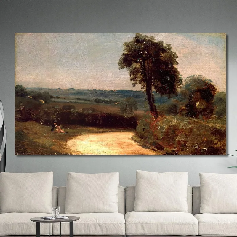 La Strada Da East Bergholt A Flatford John Constable