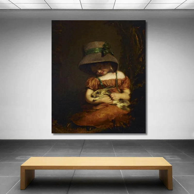 Fille Avec Un Lapin John Hoppner