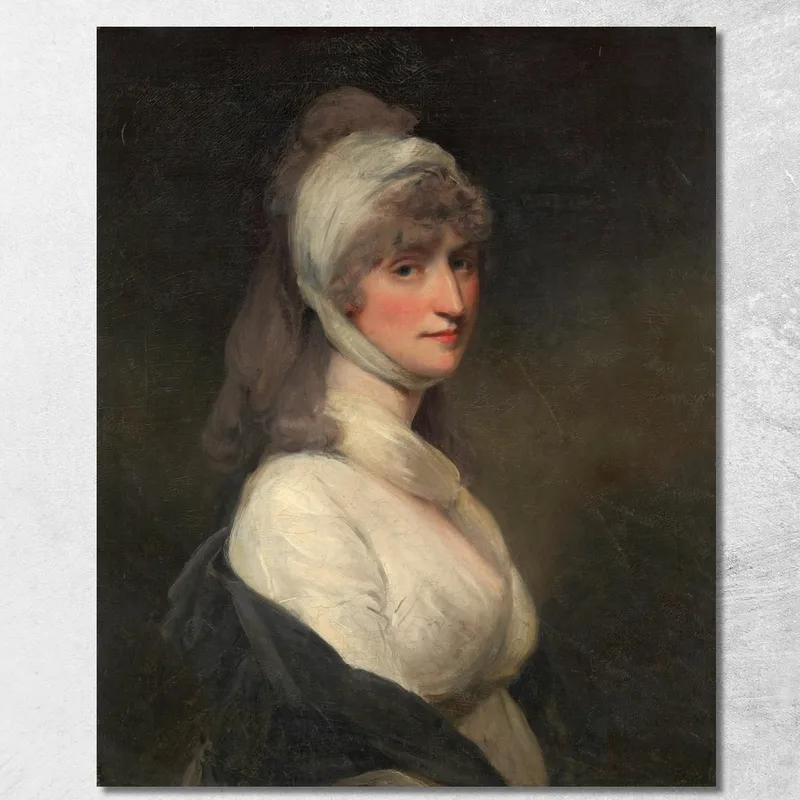 La Signora Thomas Pechell Charlotte Clavering John Hoppner quadro stampa su tela