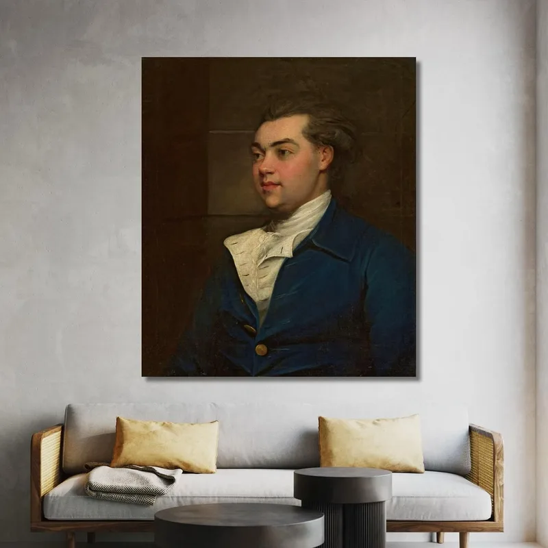 Porträt Eines Mannes John Hoppner