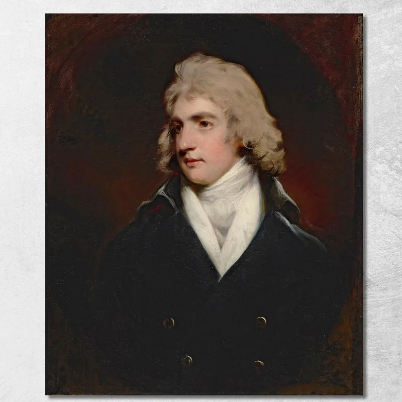 Portrait De Charles Rose Ellis 1771-1845 1 St Baron Seaford John Hoppner tableau impression sur toile