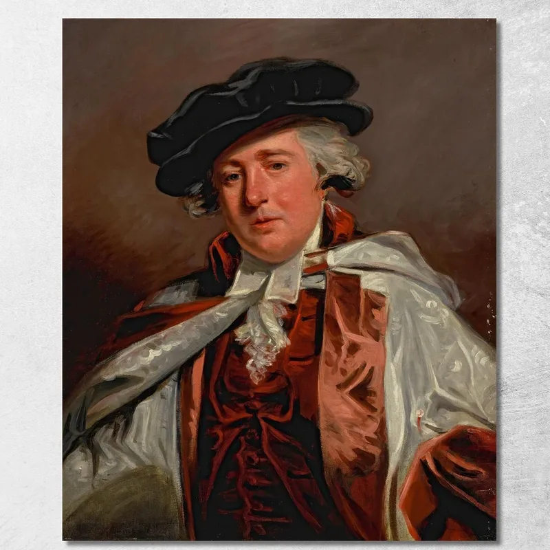 Portrait Du Docteur Edmund Ayrton 1704-1808 John Hoppner tableau impression sur toile