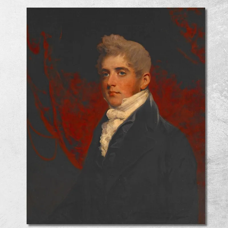 Portrait De William Inigo Jones John Hoppner tableau impression sur toile