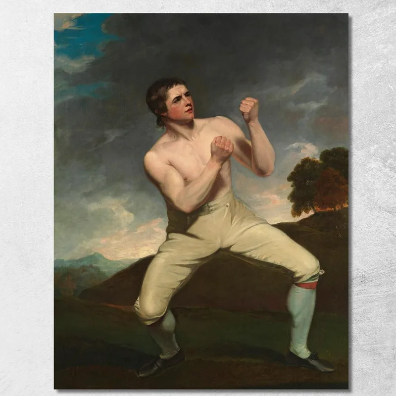 Richard Humphreys Le Boxeur John Hoppner tableau impression sur toile