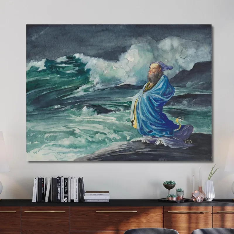A Rishi Stirring Up A Storm John La Farge