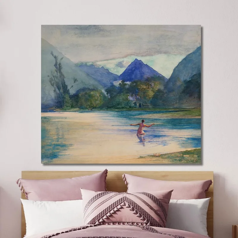 Entrée Au Mouillage De Cook Sur La Rivière Vai-Te-Piha John La Farge