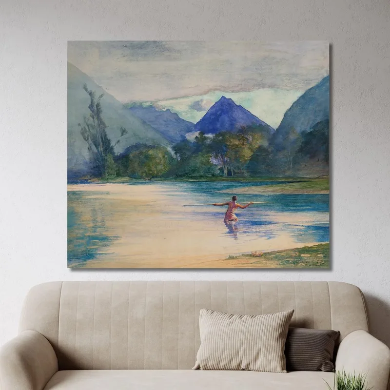 Entrée Au Mouillage De Cook Sur La Rivière Vai-Te-Piha John La Farge