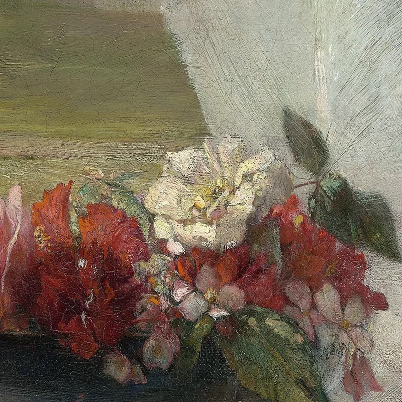 Blumen Auf Einer Fensterbank John La Farge