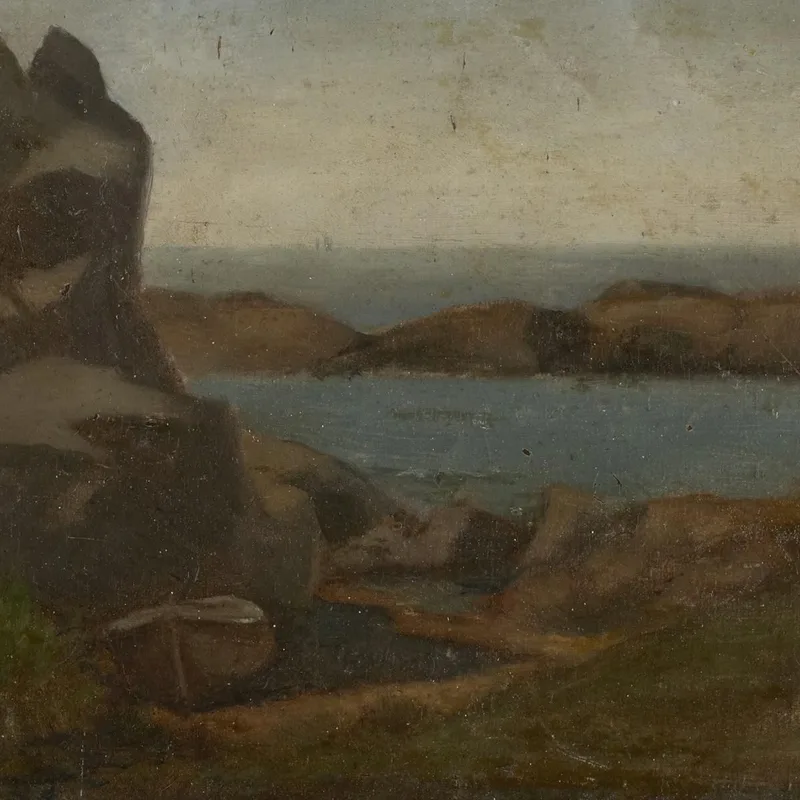 Old Boathouse Beach Newport John La Farge