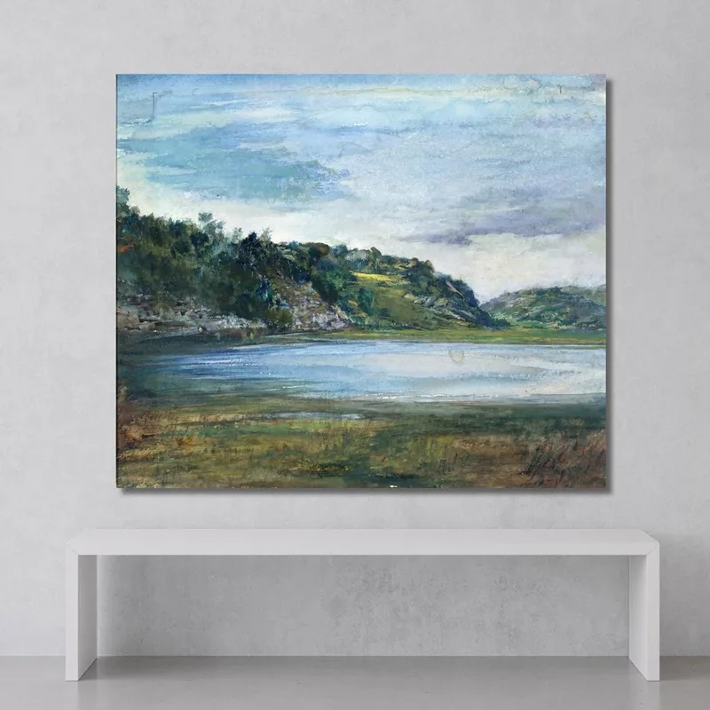 Paradise Rocks Study At Paradise Newport Rhode Island John La Farge