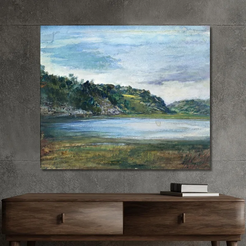 Paradise Rocks Study At Paradise Newport Rhode Island John La Farge