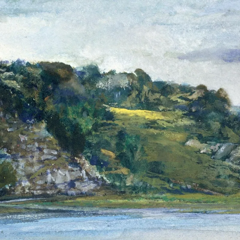 Paradise Rocks Study At Paradise Newport Rhode Island John La Farge