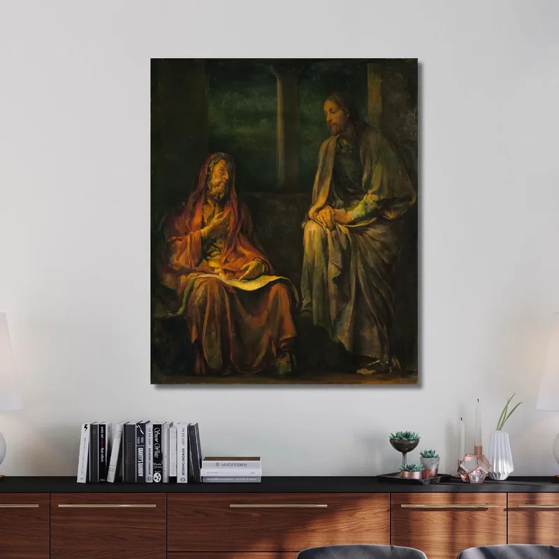 Besuch Von Nikodemus Bei Christus John La Farge