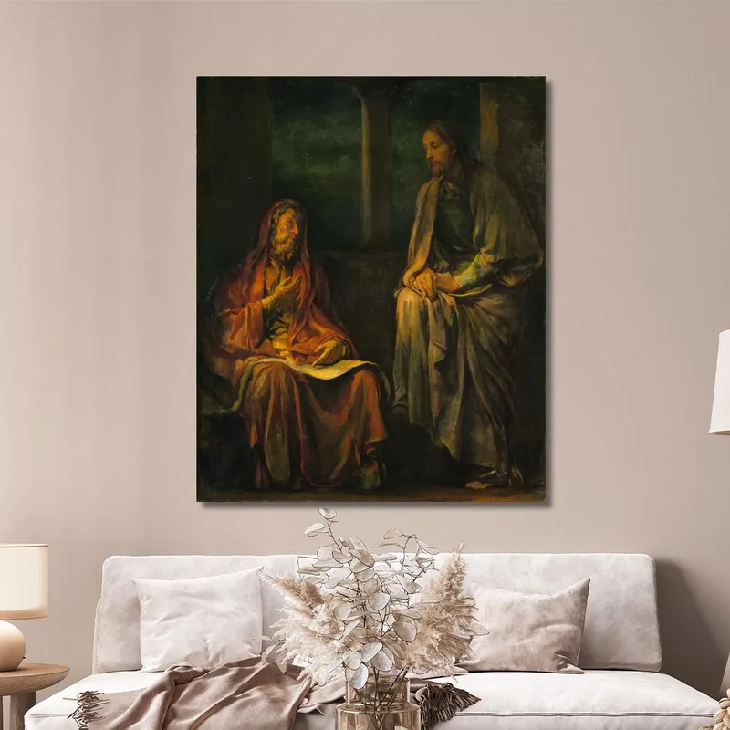 Besuch Von Nikodemus Bei Christus John La Farge