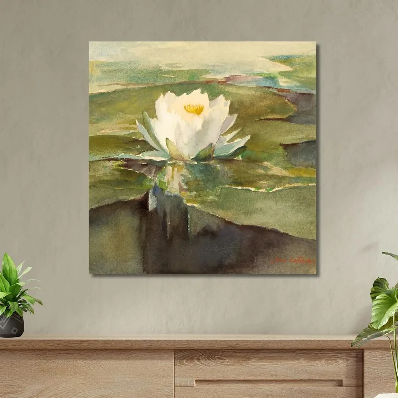 Water Lily In Sunlight John La Farge