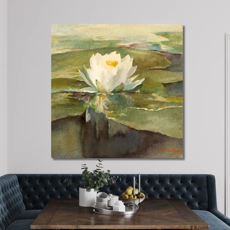 Water Lily In Sunlight John La Farge