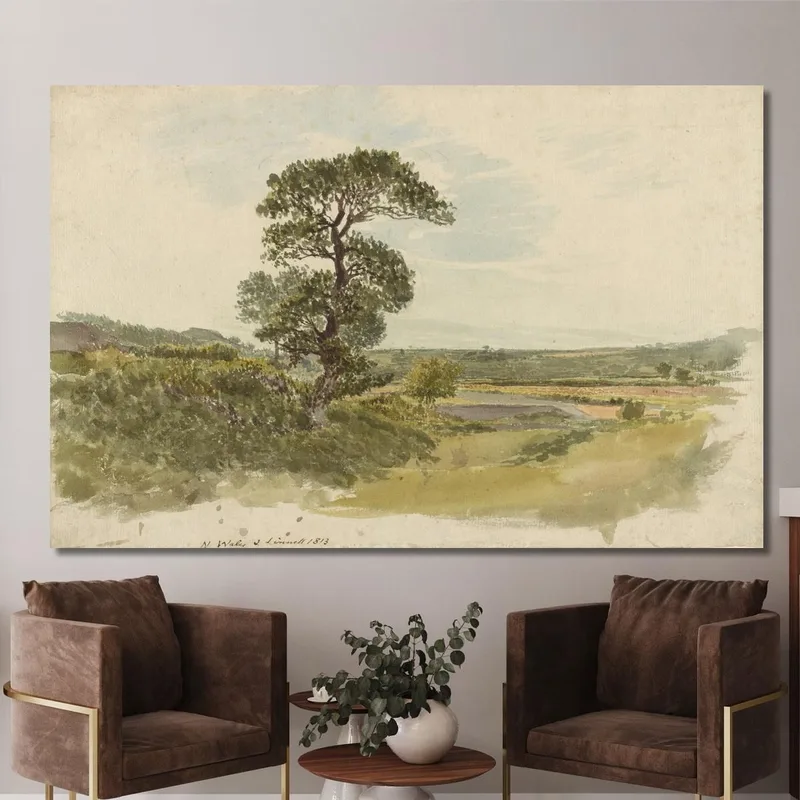 Paesaggio Nello Snowdonia Con Un Albero In Primo Piano John Linnell