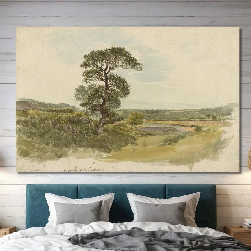 Paesaggio Nello Snowdonia Con Un Albero In Primo Piano John Linnell