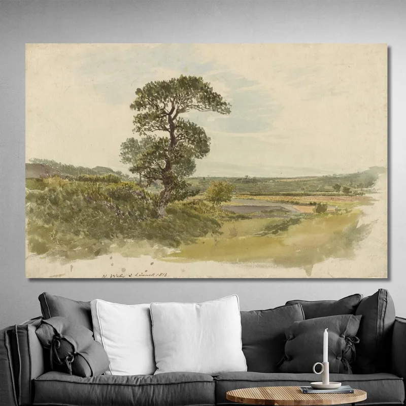 Paesaggio Nello Snowdonia Con Un Albero In Primo Piano John Linnell