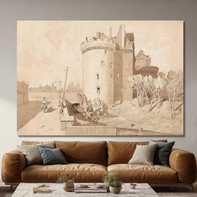 Castle At Alencon John Sell Cotman