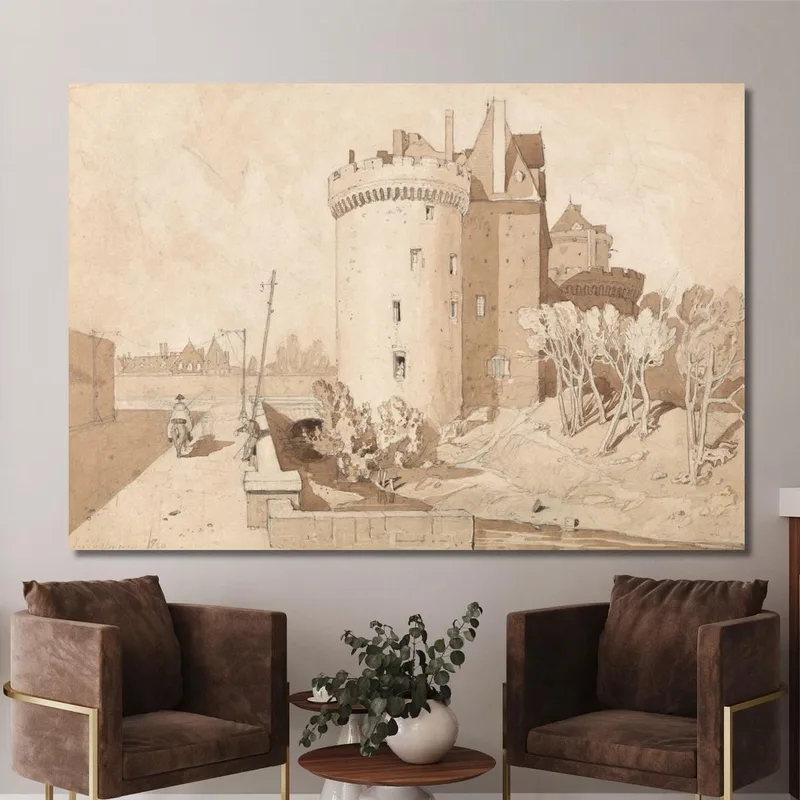 Castle At Alencon John Sell Cotman