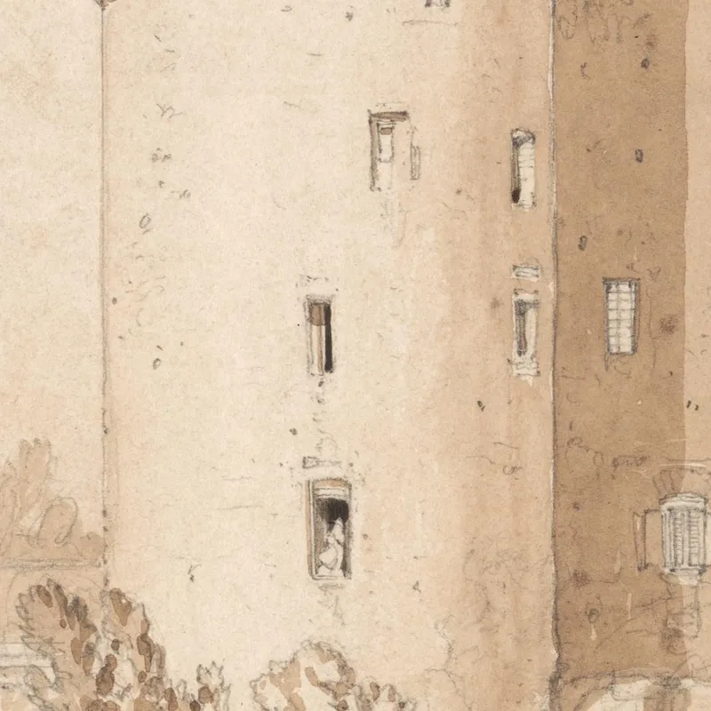 Castle At Alencon John Sell Cotman