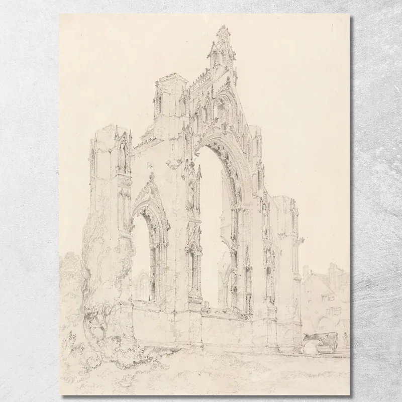 Estremità Est Della Chiesa Di Howden, Yorkshire John Sell Cotman quadro stampa su tela