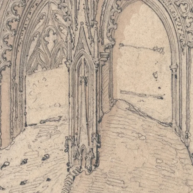 Estremità Est Di Saint Jacques A Dieppe, Normandia John Sell Cotman