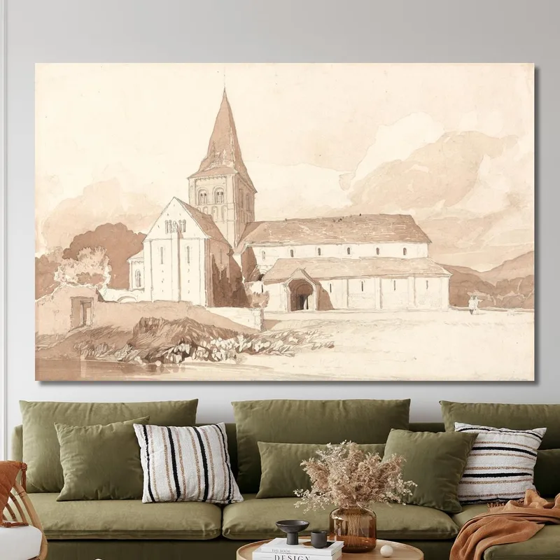Notre-Dame-Sur-L'Eau Domfront Normandie John Sell Cotman
