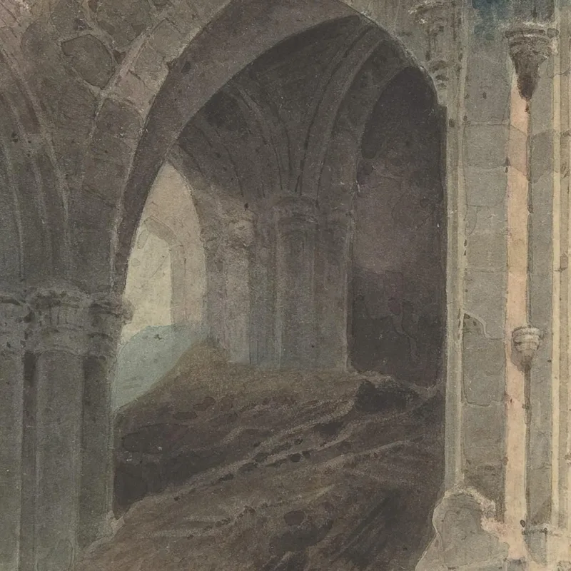 Rievaulx Abbey Yorkshire John Sell Cotman
