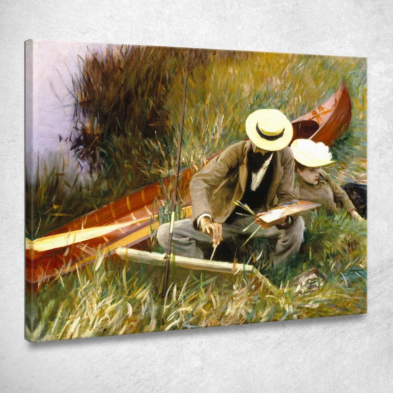 Eine Studie Im Freien John Singer Sargent drucken auf leinwand