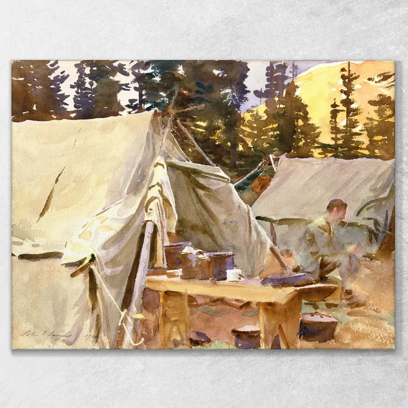 Camp At Lake O Hara John Singer Sargent