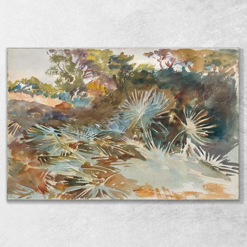Paisaje Con Palmitos John Singer Sargent
