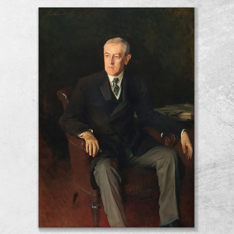 Portrait Von Woodrow Wilson John Singer Sargent