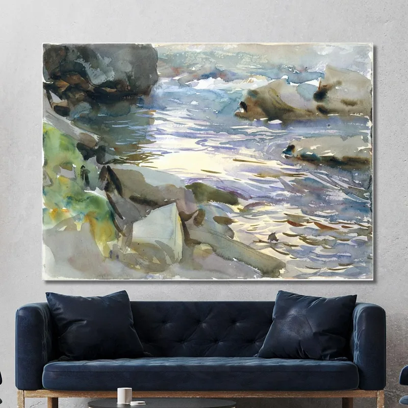 Ruisseau Et Rochers John Singer Sargent