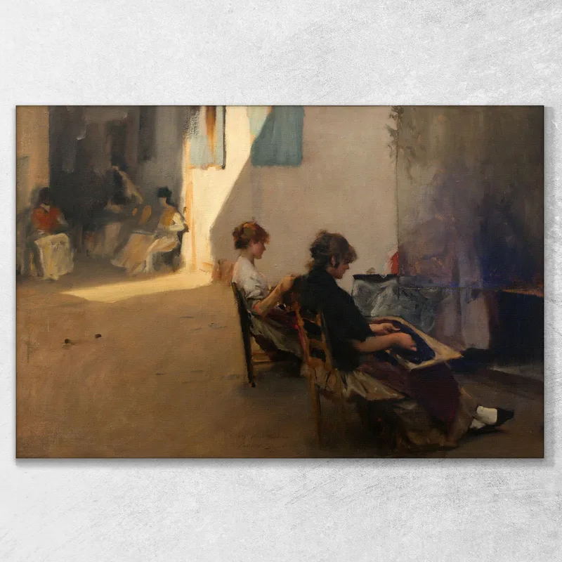 Los Enhebradores De Cuentas De Venecia John Singer Sargent