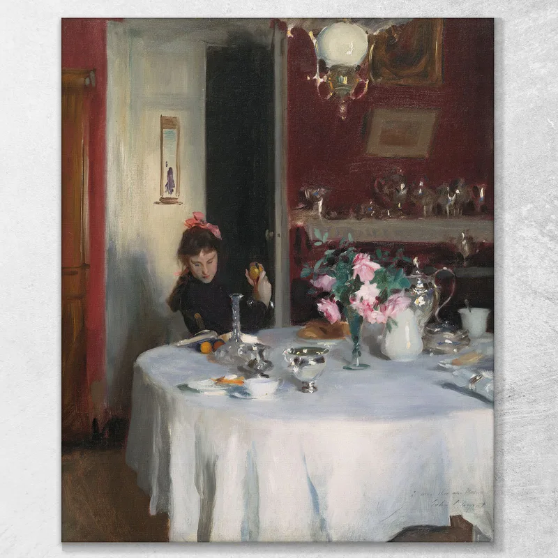 The Breakfast Table John Singer Sargent
