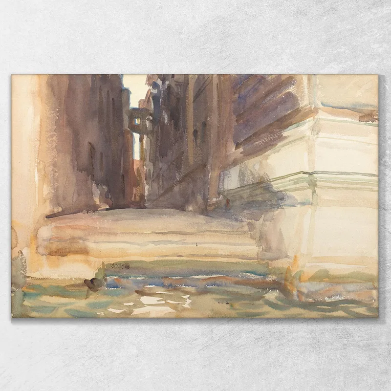 Die Calle Della Rosa Mit Dem Monte Di Pietà Venedig John Singer Sargent