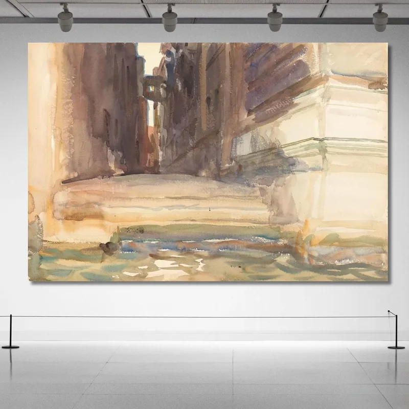 Die Calle Della Rosa Mit Dem Monte Di Pietà Venedig John Singer Sargent