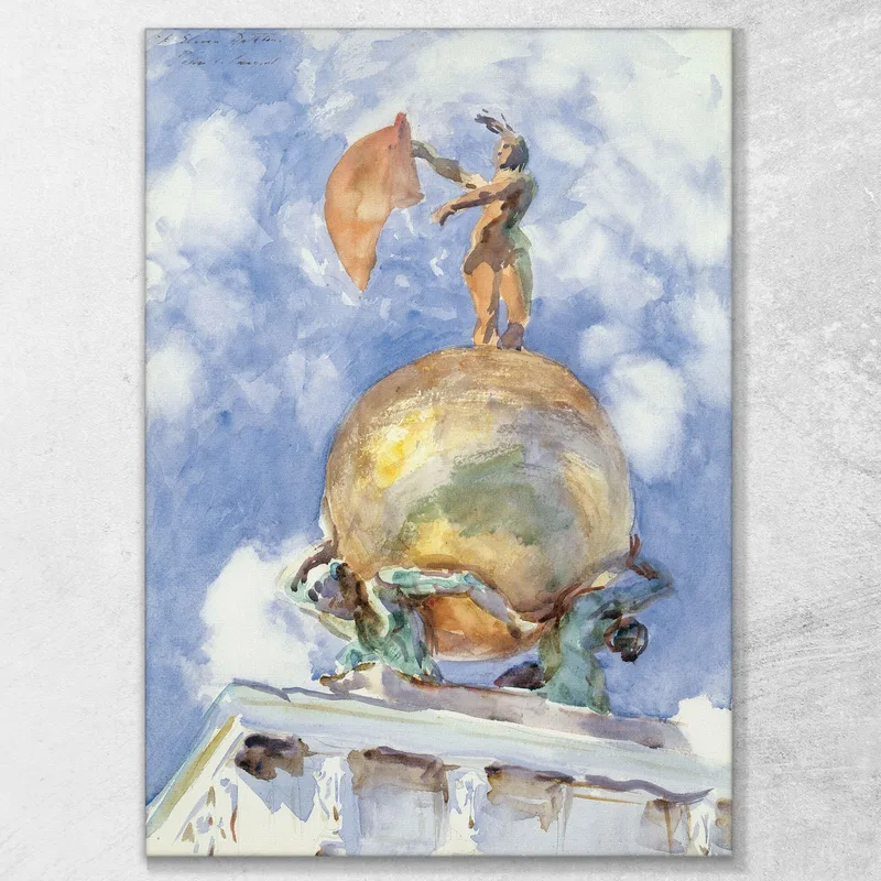La Statue De La Fortune Dogana John Singer Sargent
