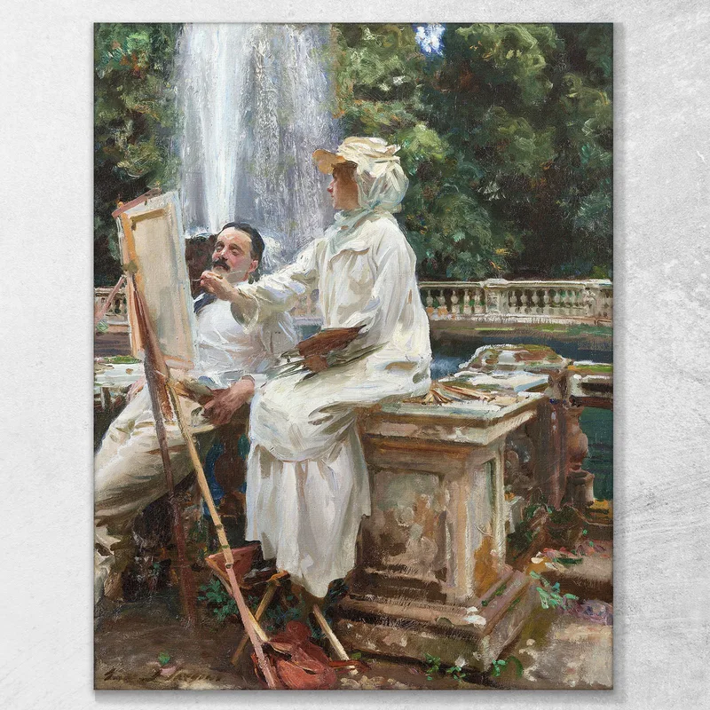 Der Brunnen Villa Torlonia Frascati Italien John Singer Sargent