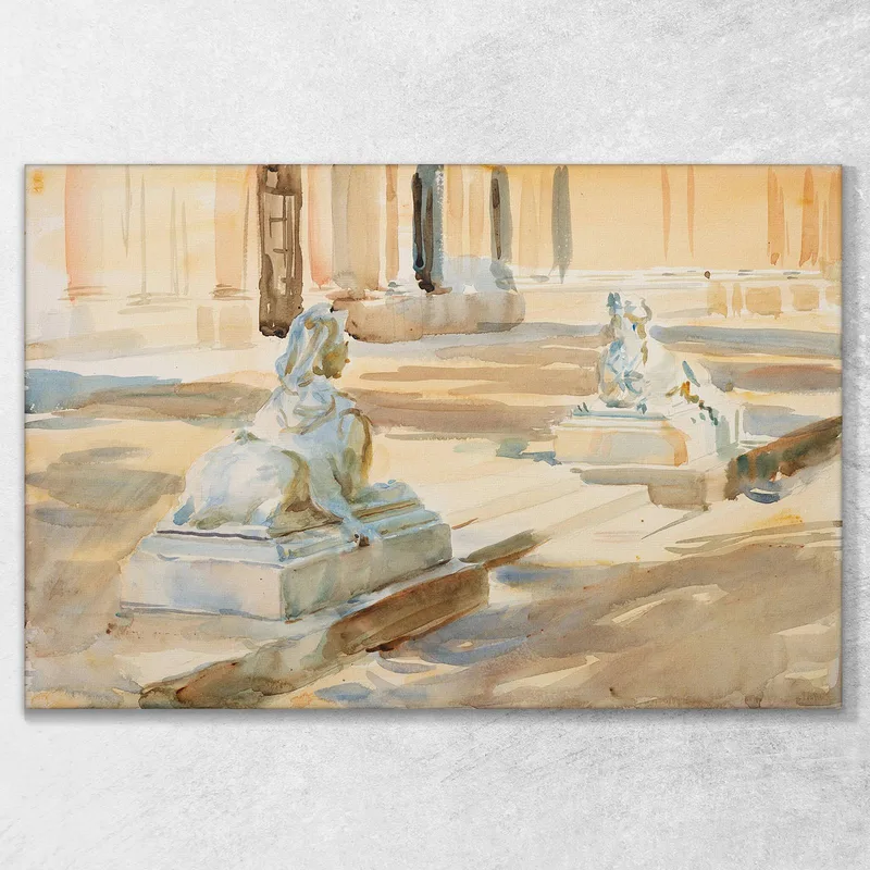 The Terrace At La Granja  John Singer Sargent