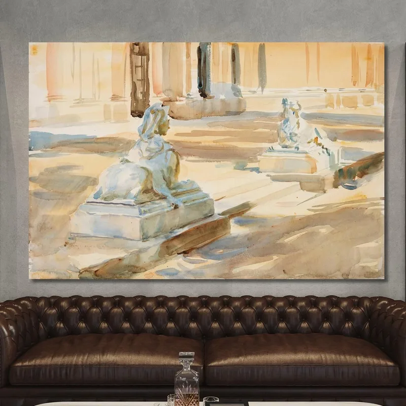 The Terrace At La Granja  John Singer Sargent