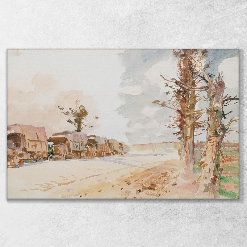 Lkw-Konvoi John Singer Sargent