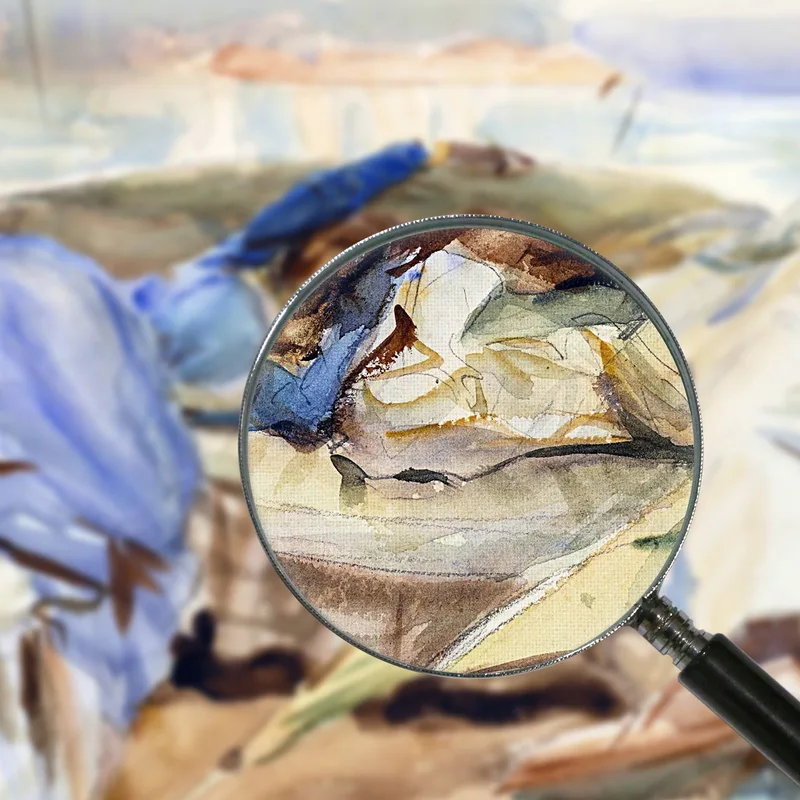 Zwei Figuren In Einem Boot Isola Bella Italien John Singer Sargent