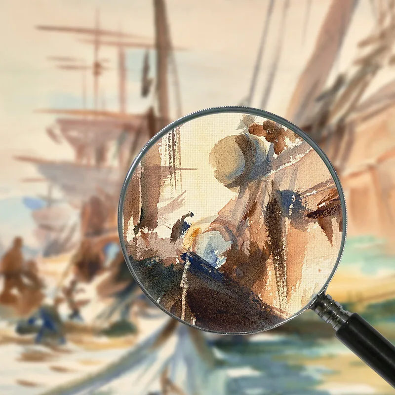 Boote Entladen John Singer Sargent