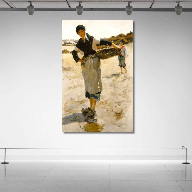 Breton Woman With A Basket 2 John Singer Sargent